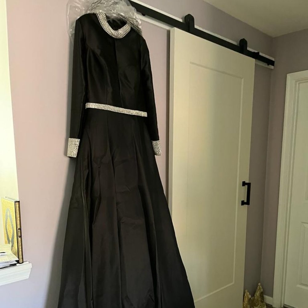 Black and Silver Gown